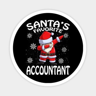 Santas Favorite Accountant Christmas Magnet